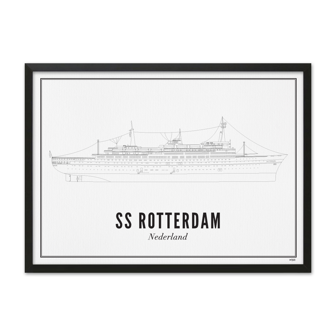 Poster van Rotterdam - SS Rotterdam Hotel | WIJCK. 